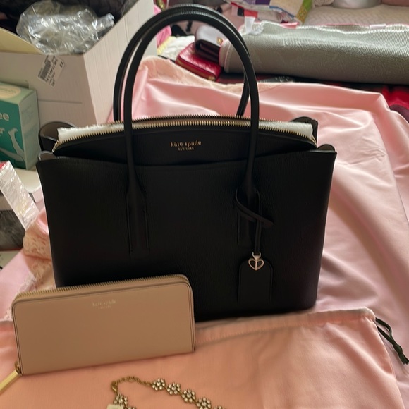 kate spade Handbags - NWT Kate spade purse wallet and gifted new j crew necklace medium size